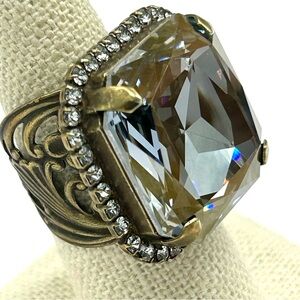 Sorrelli Crystal Gray Band Ring